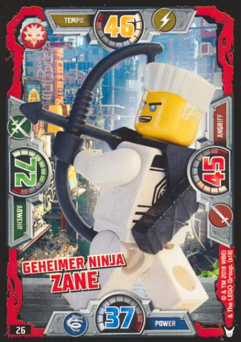 NINJAGO Trading Card Game (German) Series 3 - # 26 Geheimer Ninja Zane