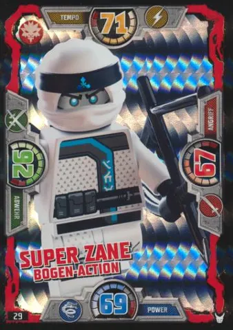 NINJAGO Trading Card Game (German) Series 3 - # 29 Super Zane Bogen-Action