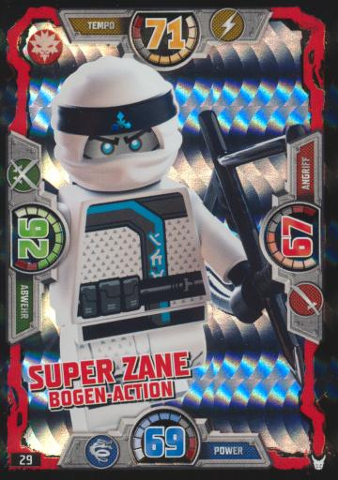 NINJAGO Trading Card Game (German) Series 3 - # 29 Super Zane Bogen-Action
