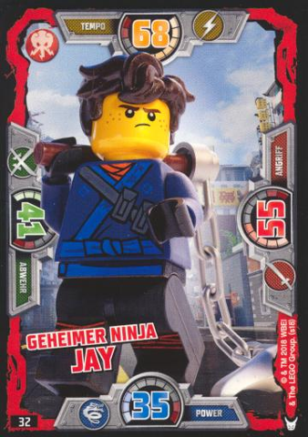 NINJAGO Trading Card Game (German) Series 3 - # 32 Geheimer Ninja Jay