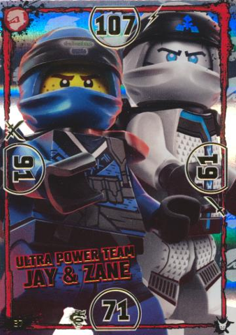 NINJAGO Trading Card Game (German) Series 3 - # 37 Ultra Power Team Jay & Zane