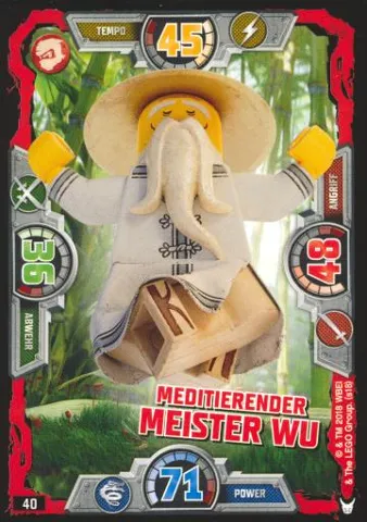 NINJAGO Trading Card Game (German) Series 3 - # 40 Meditierender Meister Wu