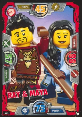 NINJAGO Trading Card Game (German) Series 3 - # 46 Ray & Maya
