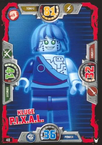 NINJAGO Trading Card Game (German) Series 3 - # 48 Kluge P.I.X.A.L.