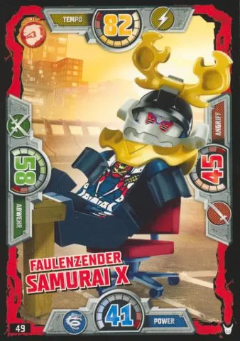 NINJAGO Trading Card Game (German) Series 3 - # 49 Faulenzender Samurai X