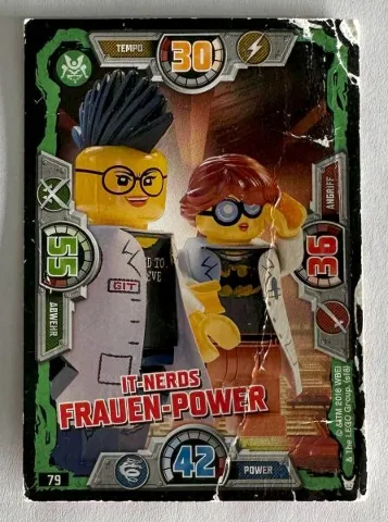 NINJAGO Trading Card Game (German) Series 3 - # 79 IT-Nerds Frauen-Power