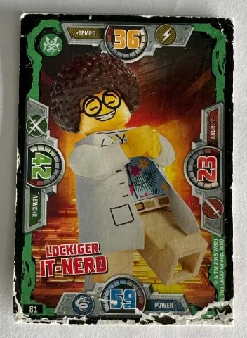 NINJAGO Trading Card Game (German) Series 3 - # 81 Lockiger IT-Nerd