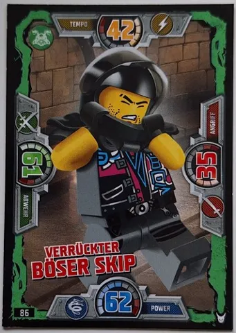 NINJAGO Trading Card Game (German) Series 3 - # 86 Verrückter Böser Skip