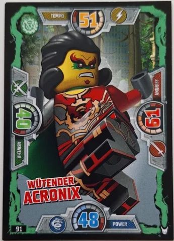 NINJAGO Trading Card Game (German) Series 3 - # 91 Wütender Acronix