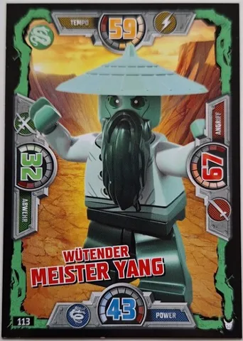 NINJAGO Trading Card Game (German) Series 3 - # 113 Wütender Meister Yang