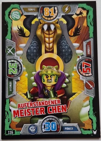 NINJAGO Trading Card Game (German) Series 3 - # 116 Auferstandener Meister Chen