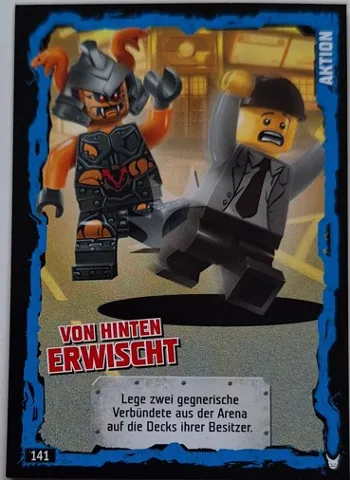 NINJAGO Trading Card Game (German) Series 3 - # 141 Von Hinten Erwischt