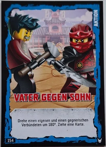 NINJAGO Trading Card Game (German) Series 3 - # 154 Vater gegen Sohn