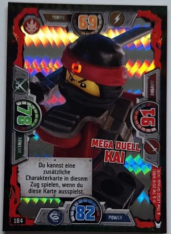 NINJAGO Trading Card Game (German) Series 3 - # 184 Mega Duell Kai