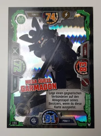 NINJAGO Trading Card Game (German) Series 3 - # 191 Mega Duell Garmadon