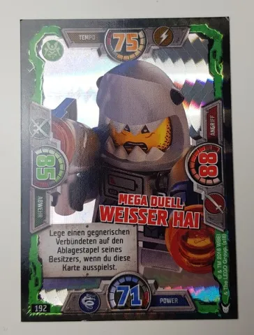 NINJAGO Trading Card Game (German) Series 3 - # 192 Mega Duell Weisser Hai