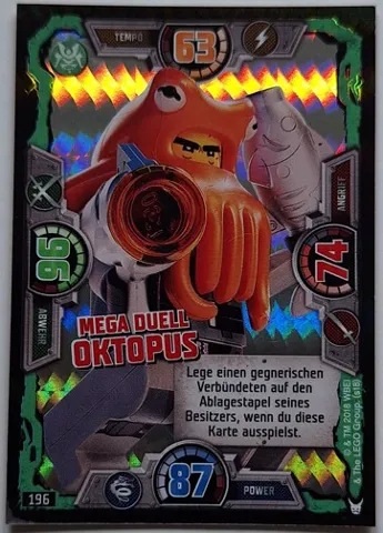 NINJAGO Trading Card Game (German) Series 3 - # 196 Mega Duell Oktopus