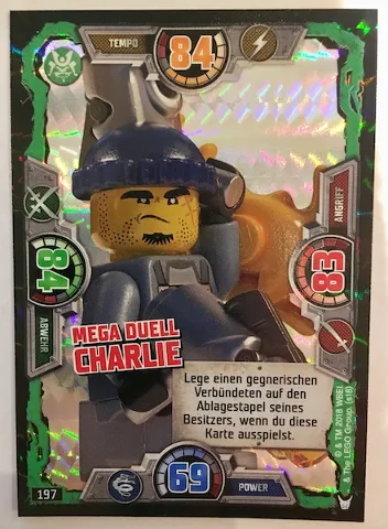 NINJAGO Trading Card Game (German) Series 3 - # 197 Mega Duell Charlie