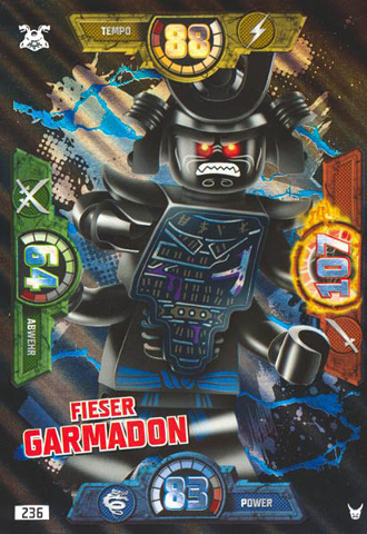 NINJAGO Trading Card Game (German) Series 3 - # 236 Fieser Garmadon (Oversize XXL)