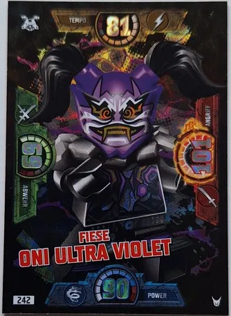 NINJAGO Trading Card Game (German) Series 3 - # 242 Fiese Oni Ultra Violet