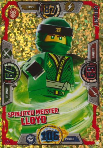 NINJAGO Trading Card Game (German) Series 3 - # LE1 Spinjitzu Meister Lloyd