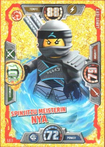 NINJAGO Trading Card Game (German) Series 3 - # LE3 Spinjitzu Meisterin Nya