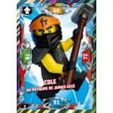 NINJAGO Trading Card Game (French) Series 3 - # 8 Cole au Royaume du Jamais-Gelé