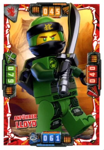 NINJAGO Trading Card Game (German) Series 4 - # 3 Anführer Lloyd