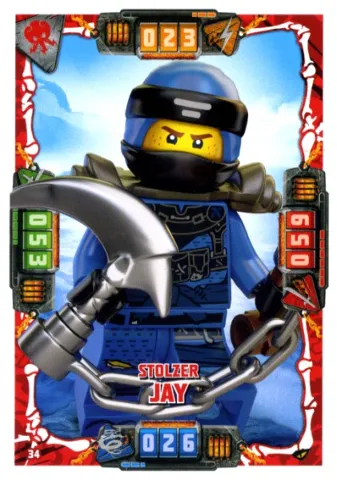 NINJAGO Trading Card Game (German) Series 4 - # 34 Stolzer Jay