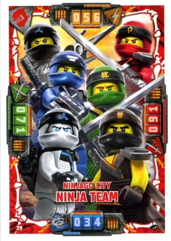 NINJAGO Trading Card Game (German) Series 4 - # 39 Ninjago City Ninja Team