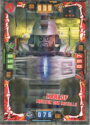 NINJAGO Trading Card Game (German) Series 4 - # 61 Karlof Meister des Metalls