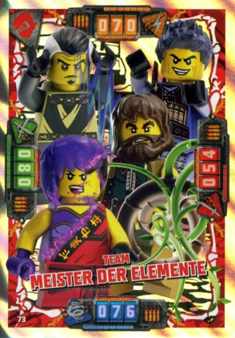 NINJAGO Trading Card Game (German) Series 4 - # 73 Team Meister der Elemente