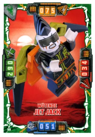 NINJAGO Trading Card Game (German) Series 4 - # 99 Wütende Jet Jack