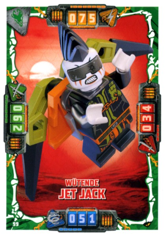 NINJAGO Trading Card Game (German) Series 4 - # 99 Wütende Jet Jack