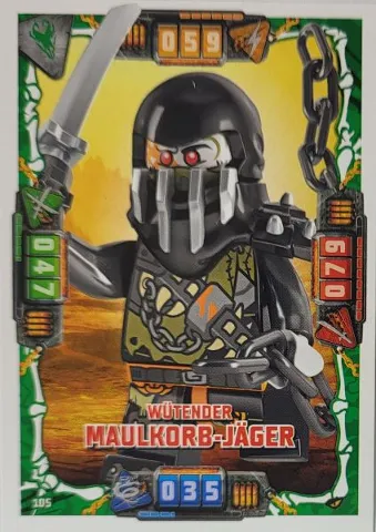 NINJAGO Trading Card Game (German) Series 4 - # 105 Wütender Maulkorb-Jäger