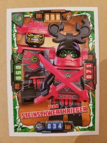 NINJAGO Trading Card Game (German) Series 4 - # 129 Team Steinschwertkrieger