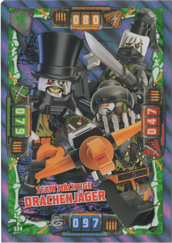 NINJAGO Trading Card Game (German) Series 4 - # 134 Team Mächtige Drachenjäger