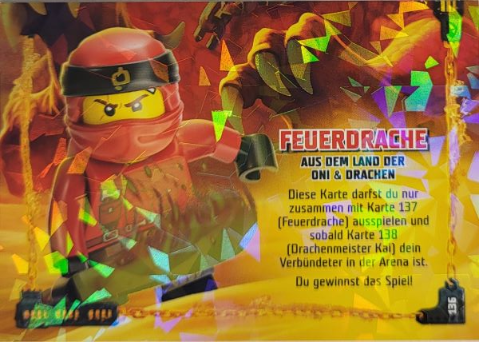 NINJAGO Trading Card Game (German) Series 4 - # 136 Feuerdrache