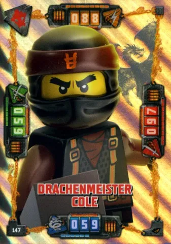NINJAGO Trading Card Game (German) Series 4 - # 147 Drachenmeister Cole