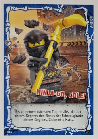 NINJAGO Trading Card Game (German) Series 4 - # 167 Ninja-Go, Cole!