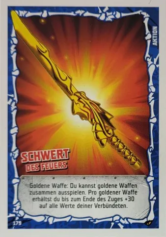 NINJAGO Trading Card Game (German) Series 4 - # 179 Schwert des Feuers