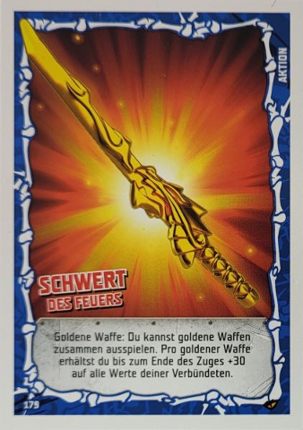 NINJAGO Trading Card Game (German) Series 4 - # 179 Schwert des Feuers