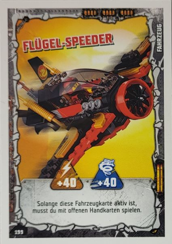 NINJAGO Trading Card Game (German) Series 4 - # 199 Flügel-Speeder