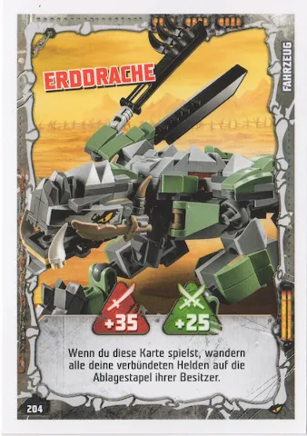 NINJAGO Trading Card Game (German) Series 4 - # 204 Erddrache