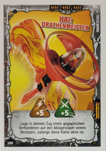 NINJAGO Trading Card Game (German) Series 4 - # 208 Kai: Drachenmeister