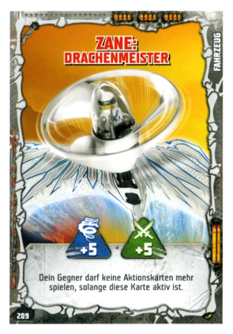 NINJAGO Trading Card Game (German) Series 4 - # 209 Zane: Drachenmeister