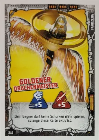 NINJAGO Trading Card Game (German) Series 4 - # 210 Goldener Drachenmeister