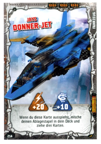 NINJAGO Trading Card Game (German) Series 4 - # 214 Jays Donner-Jet