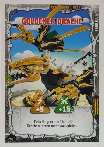 NINJAGO Trading Card Game (German) Series 4 - # 216 Goldener Drache