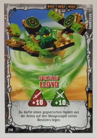 NINJAGO Trading Card Game (German) Series 4 - # 218 Spinjitzu Lloyd